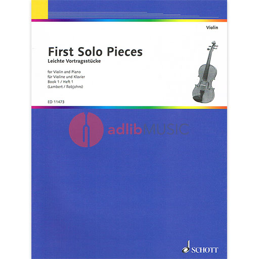 First Solo Pieces Bk 1 Violin/Piano