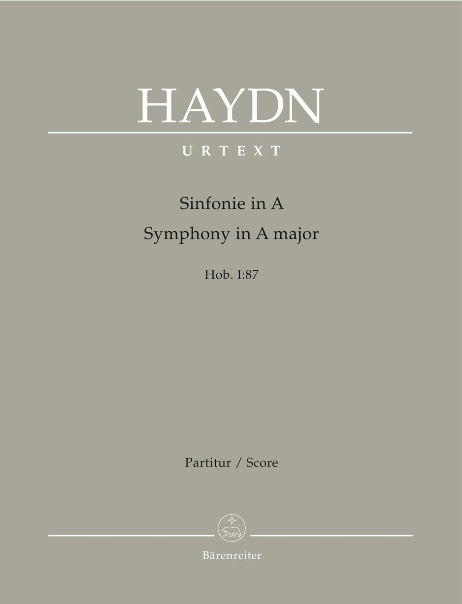 SYMPHONY NO 87 IN A FULL SC HAYDN