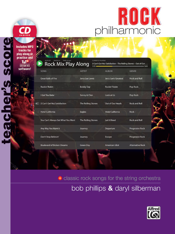 Rock Philharmonic Teachers Bk/CD String Orch Method Phillips Silberman Alfred