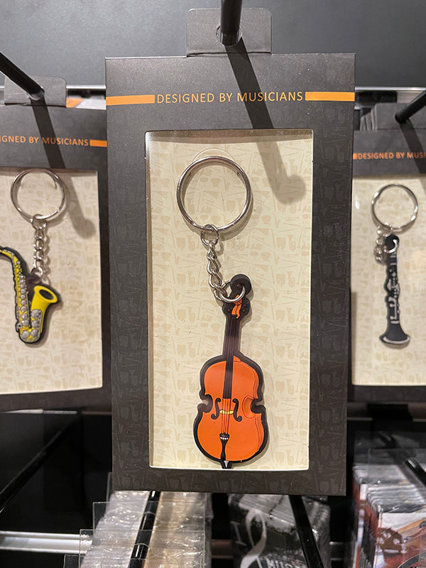 Musician Designer Cello Rubber Keyring