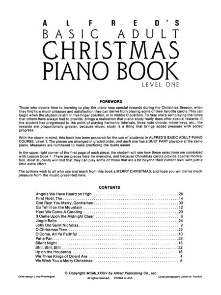 Alfred's Basic Adult Piano Course - Christmas Piano Book 1 - Alfred Music