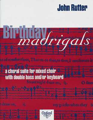 Birthday Madrigals Vocal Score