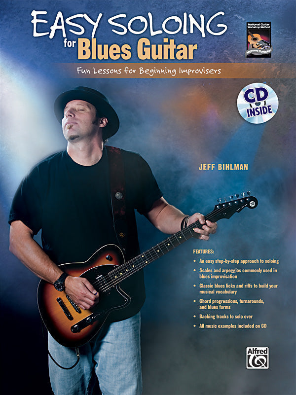 EASY SOLOING FOR BLUES GUITAR BK & CD