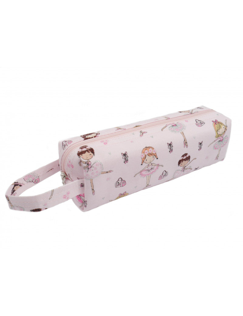 Ballet Pencil Case Pink with Ballerinas  and Ballet Shoes