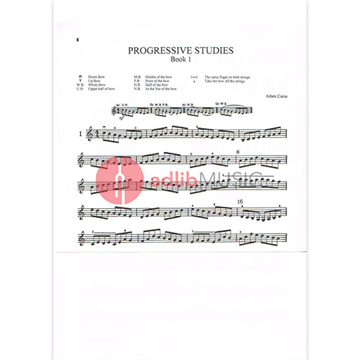 Progressive Violin Studies Book 1 - First Position - Adam Carse - Stainer & Bell