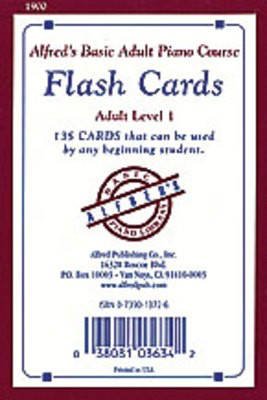 Alfred's Basic Adult Piano Course - Flash Cards Level 1 - Alfred Music