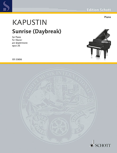 Kapustin Sunrise - Daybreak - for Piano Op 26 - Kapustin Nikolai