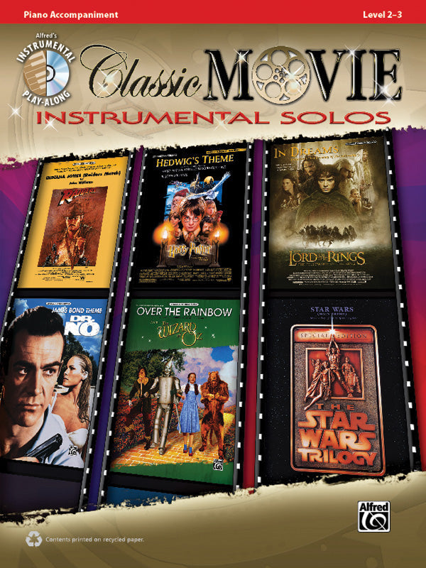 Classic Movie Inst Solos Piano Accomp Bk/CD