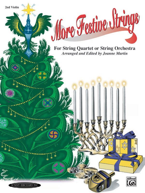 More Festive Strings for String Quartet or String Orch Vln 2 - Martin Joanne Alfred 0987