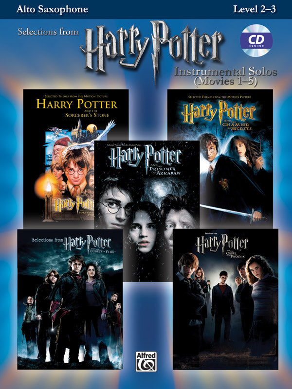 HARRY POTTER SOLOS MOVIES 1-5 ALT SAX BK/OLA