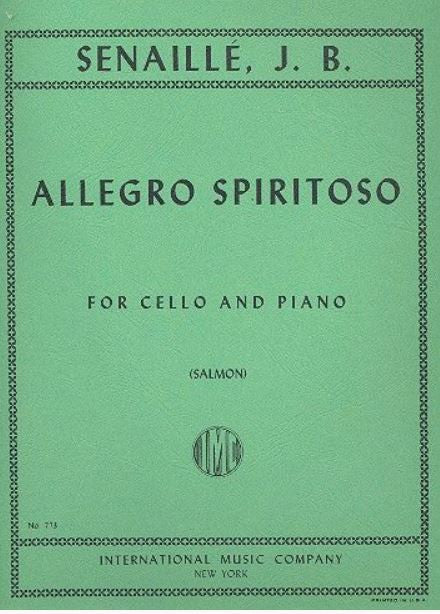 Allegro Spiritoso for Cello and Piano - Senaille Jean-Baptiste Imc IMC773