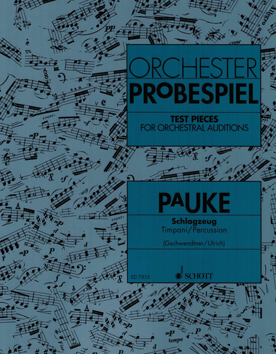 ORCHESTER PROBESPIEL - TIMPANI PERCUSSION - BOOK ONLY - SCHOTT