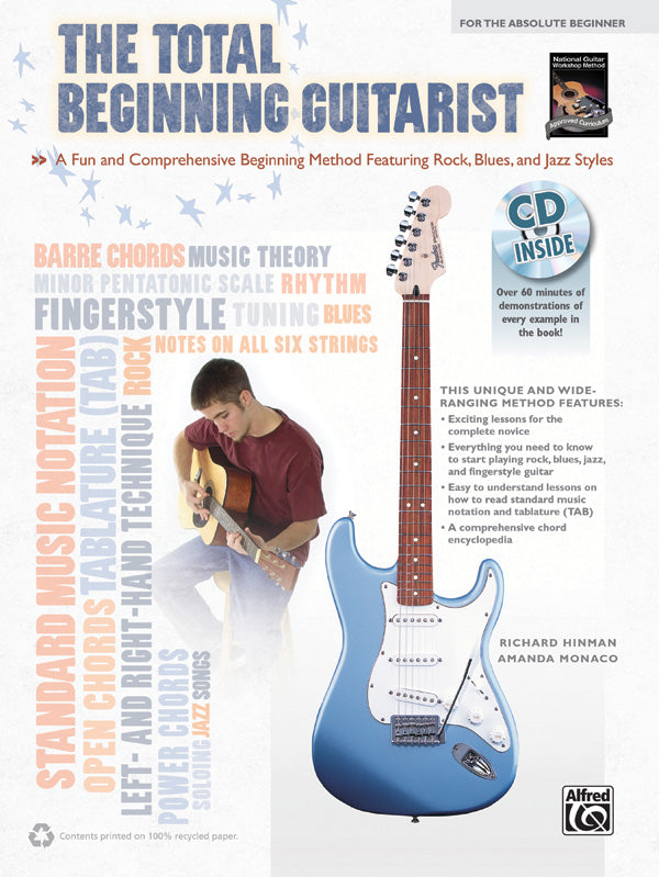 The Total Beginning Guitarist Book/CD - Hinman Rich; Monaco Amanda Alfred 39381