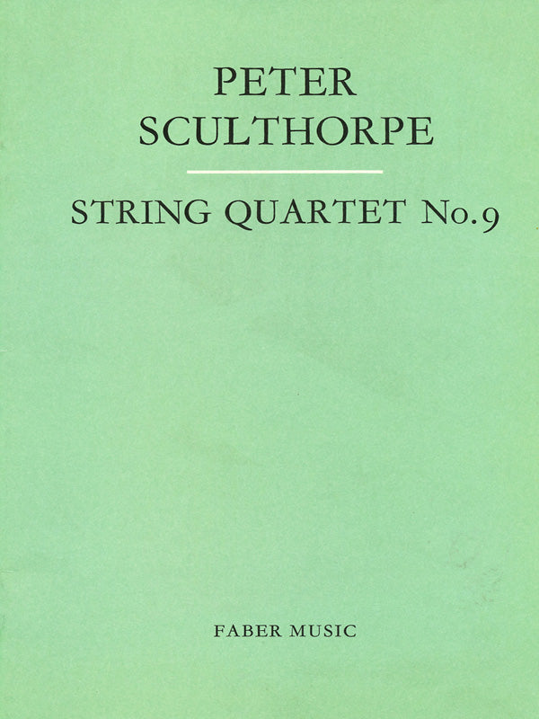 STRING QUARTET NO. 9 (STUDY SCORE) - Faber 0571505481