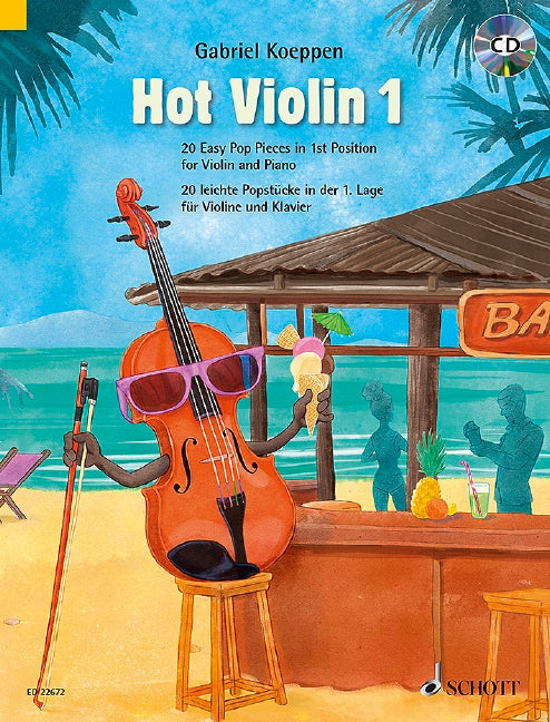 Hot Violin 1- 20 Easy Pop Pieces in 1st Position Book/CD - Koeppen Gabriel