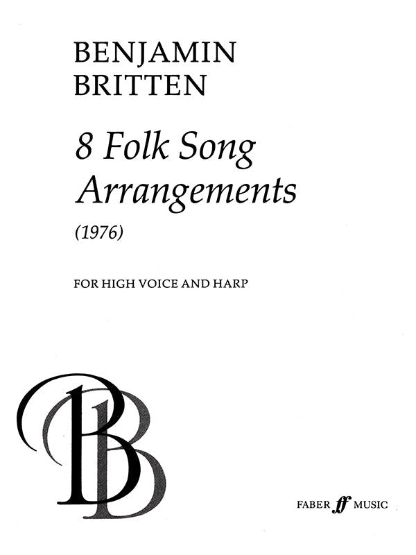 8 FOLK SONGS (HIGH VOICE & HARP) - Faber 0571505643