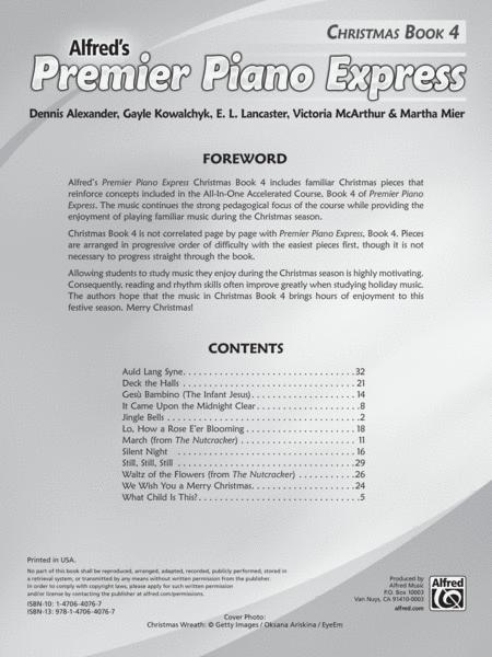 Premier Piano Express Christmas Book 4