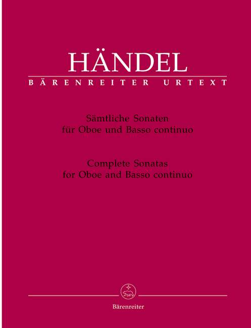 Complete Sonatas for Oboe & Basso Continuo - Handel BA4260