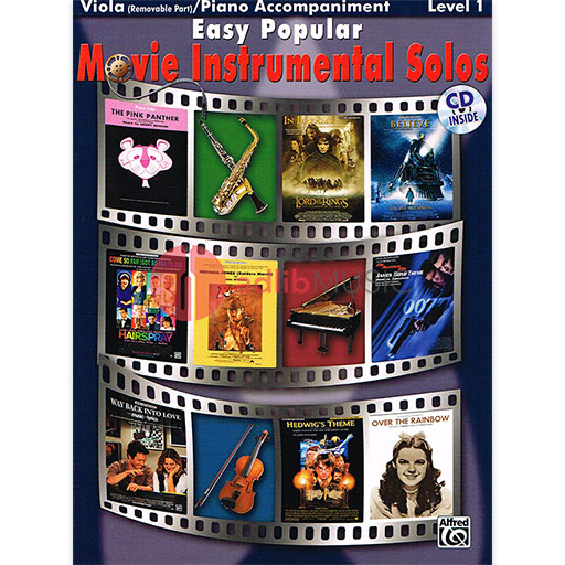 Easy Popular Movie Inst Solos Viola Bk/OLA