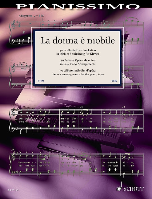 La Donna e Mobile 50 Famous Melodies for Easy Piano - Various Heumann Hans-Guenter