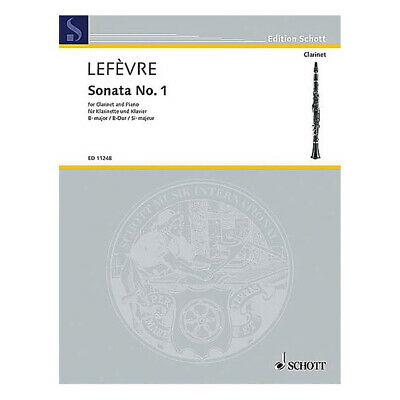 Lefevre - Sonata #1 from Methode de Clarinette - Clarinet/Piano Accompaniment Schott ED11248