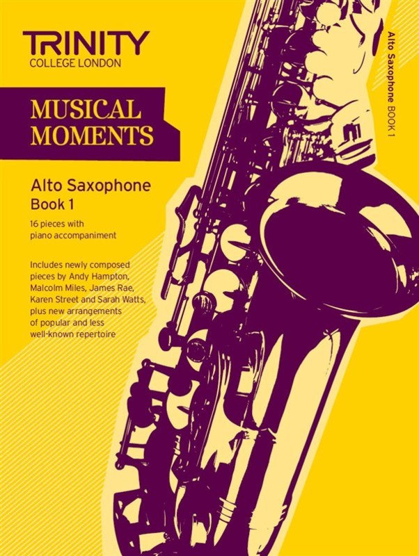 Trinity Musical Moments Book 1 - Alto Saxophone/Piano Accompaniment Trinity TG009647