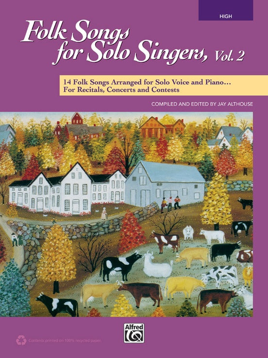 Folk Songs for Solo Singers Vol 2 Bk/CD High