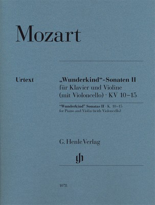 Wunderkind Sonatas Violin Vol 2 K 10-15 Vln/Pno