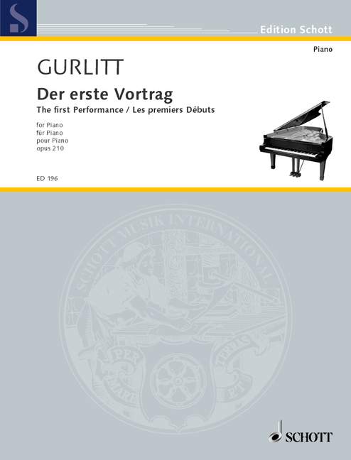 Gurlitt The First Performance Op 210 Piano - Gurlitt Cornelius