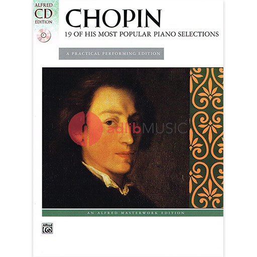 Chopin 19 Most Popular Piano Selections Bk/CD