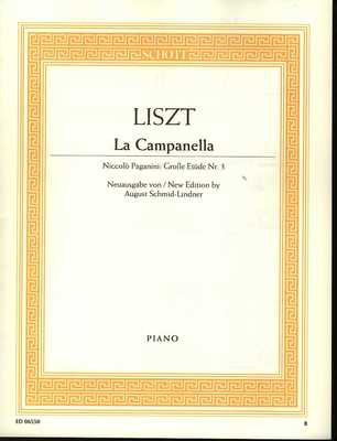 Liszt - La Campanella & Paganini = Great Study #3 - Piano Solo Schott ED06550