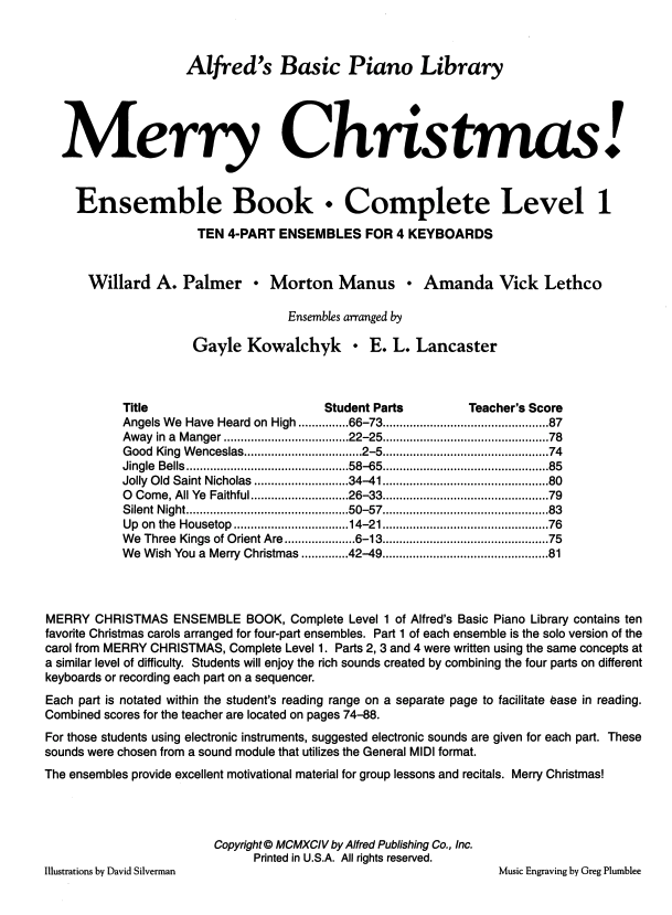ABPL Merry Christmas! Ensemble Complete Book 1