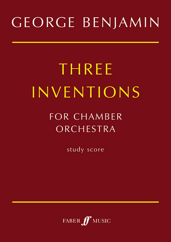 THREE INVENTIONS FOR CHAMBER ORCHESTRA (SCORE) - Faber 0571517021