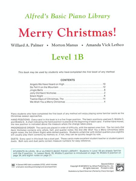 Alfred's Basic Piano Library - Merry Christmas! Book 1B - Alfred Music