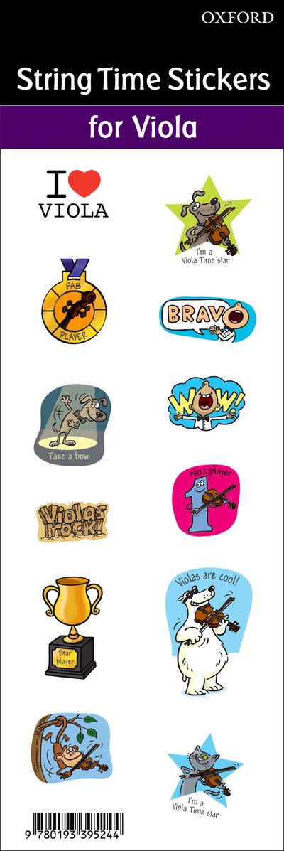 Viola Time Stickers