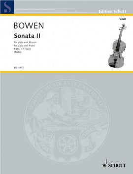 Bowen - Sonata #2 in FMaj - Viola/Piano Accompaniment Schott ED1973