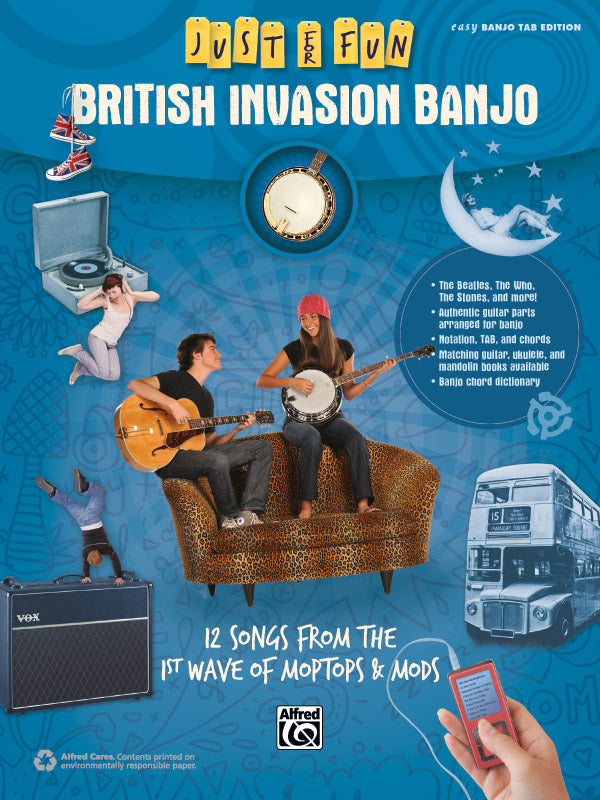 JUST FOR FUN BRITISH INVASION BANJO TAB