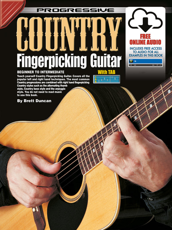 Progressive Country Fingerpicking Guitar Book/OA