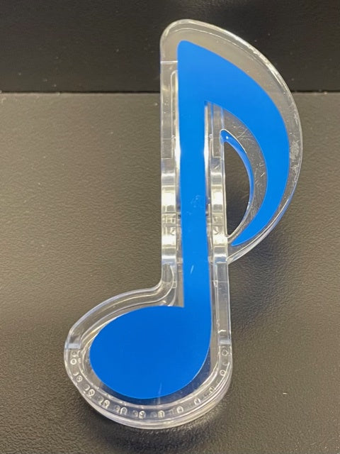 Music Quaver Paper Clip Blue