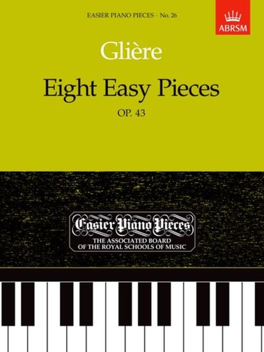 Gliere Eight Easy Pieces Op 43 Piano