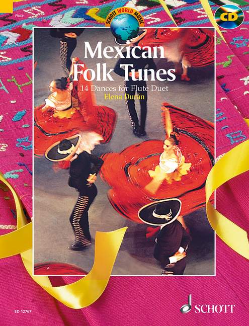 Mexican Folk Tunes Flute Duet Bk/Cd