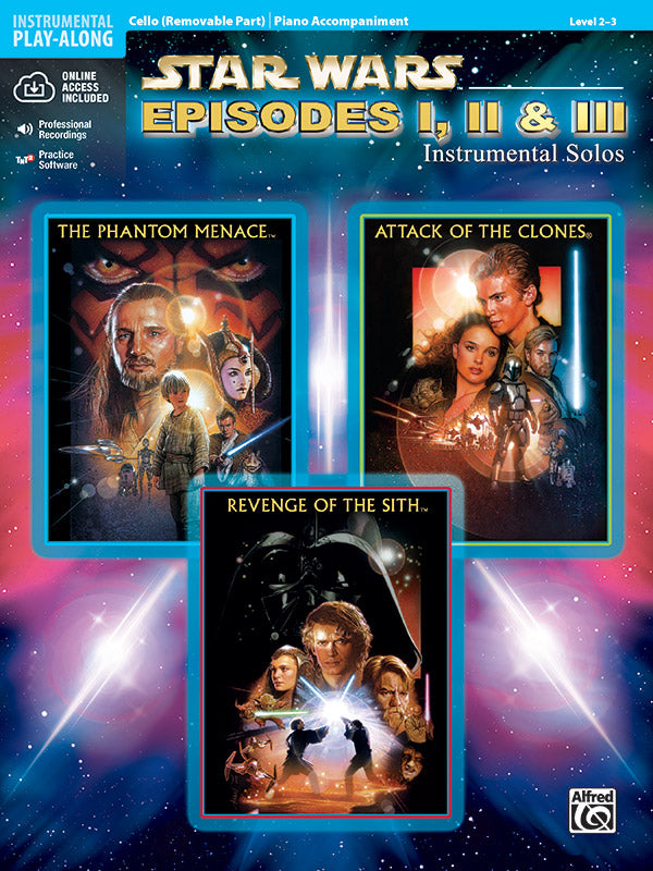 Star Wars EP 1-3 Inst Solos Cello BK/CD
