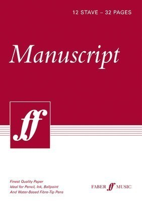 MANUSCRIPT A4 12 STAVE 32 PAGES CREAM
