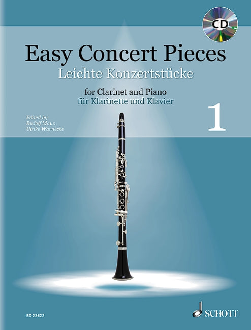 Easy Concert Pieces for Clarinet 1 Book/CD - Various Mauz Rudolf