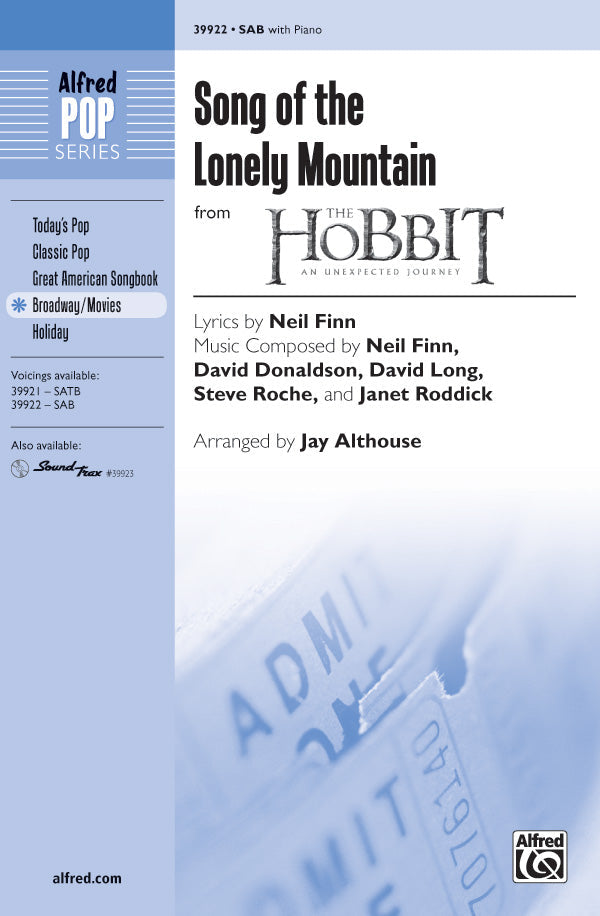 SONG OF THE LONELY MOUNTAIN SAB