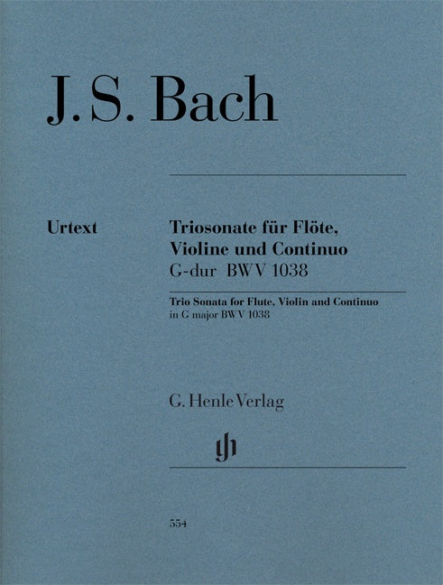 Trio Sonata in G Major BWV 1038 Flute/Violin/Piano