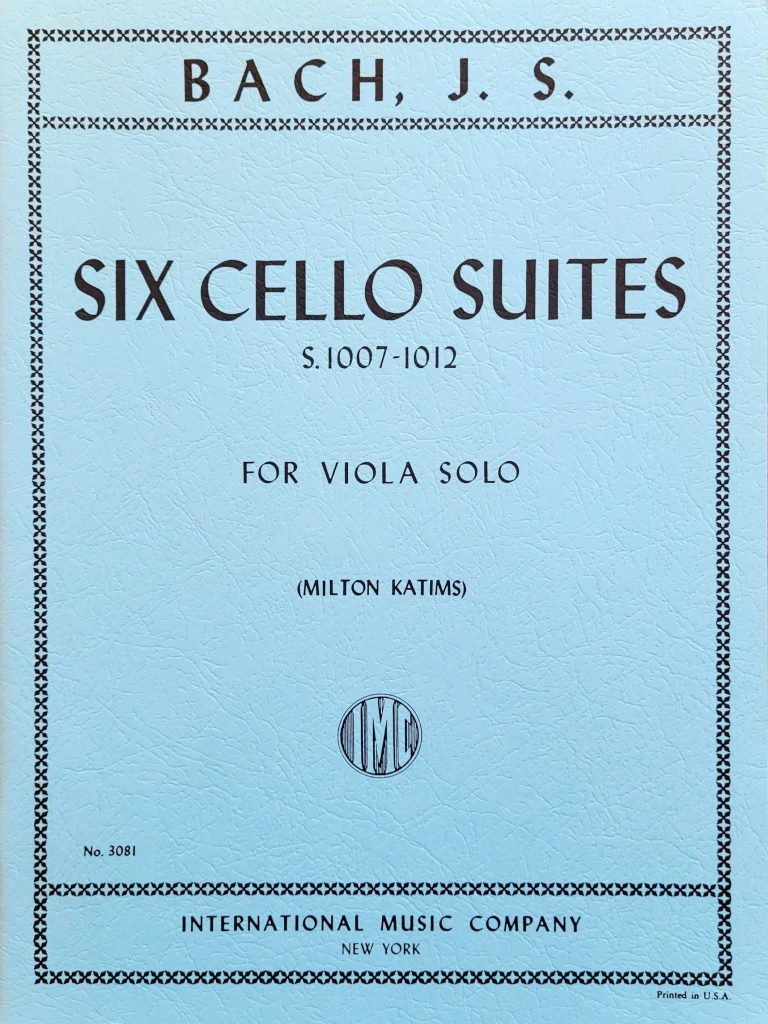 Bach - 6 Suites BWV1007-1012 (Originally for Cello) - Viola Solo arranged by Katims IMC IMC3081