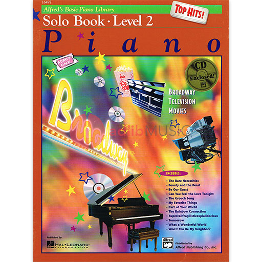 Alfred's Basic Piano Course - Top Hits! Solo Book 2/CD - Alfred Music