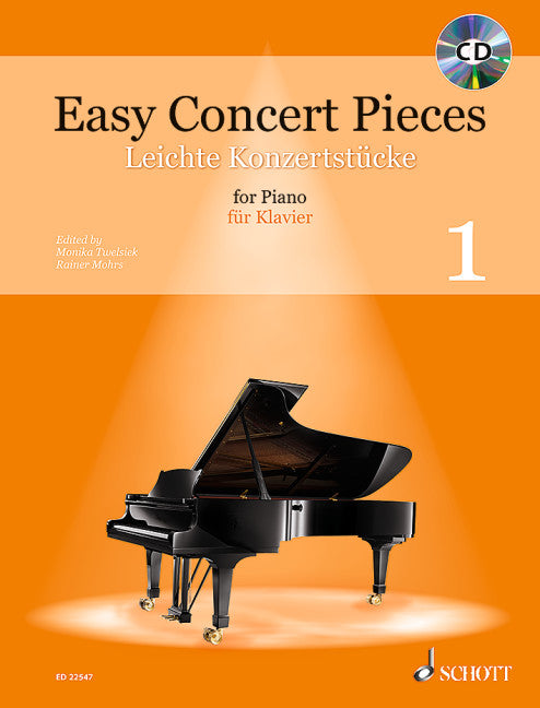 Easy Concert Pieces for Piano Book 1 Book/CD - Various Twelsiek Monika