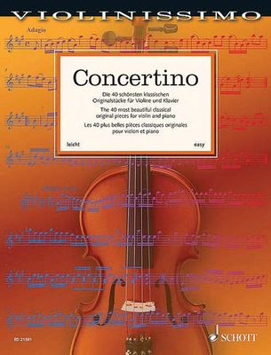 Concertino - 40 Most Beautiful Pieces Violin/Piano